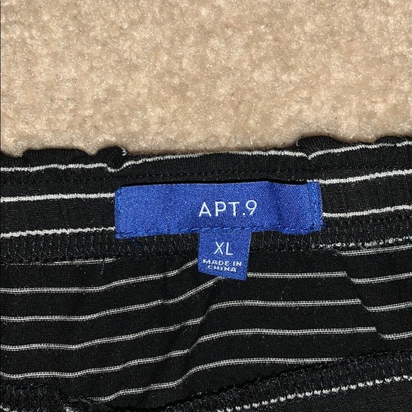 apt 9 high low black and white striped skirt - Picture 2 of 2